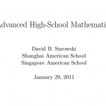 Advanced High School Mathematics