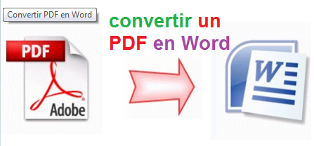 convertir un PDF en Word