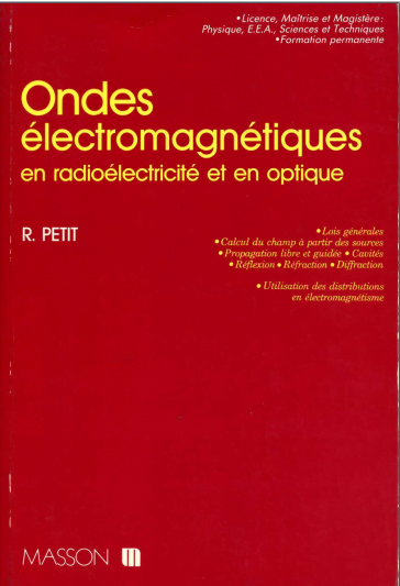 Livre Ondes électromagnétiques en radioélectricité et en optique pdf