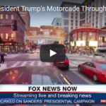 WATCH President Trumps Motorcade