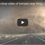Extreme up close video of tornado near Wray