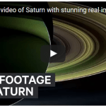 New NASA video of Saturn with stunning real images from Cassini