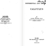 Book differential and integral calculus pdf