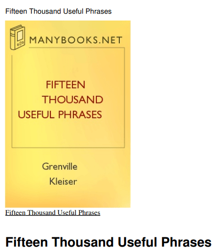 Fifteen Thousand Useful Phrases pdf