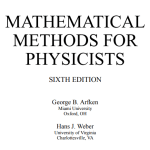 MATHEMATICAL METHODS FOR PHYSICISTS SIXTH EDITION pdf