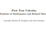 First Year Calculus pdf