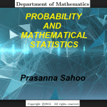 PROBABILITY AND MATHEMATICAL STATISTICS by Sahoo pdf