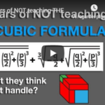 500 years of not teaching the cubic formula