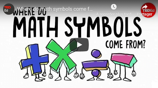 Where do math symbols come from