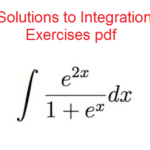 Solutions to Integration Exercises pdf
