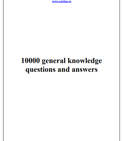 Book 10000 general knowledge questions and answers pdf