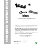 1000 quick writing ideas a journal and creative writing kit