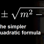 The simpler quadratic formula