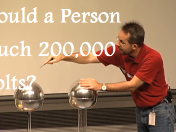 Should a Person Touch 200000 Volts A Van de Graaff generator experiment