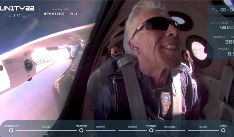 Watch Virgin Galactic launch Richard Branson to space