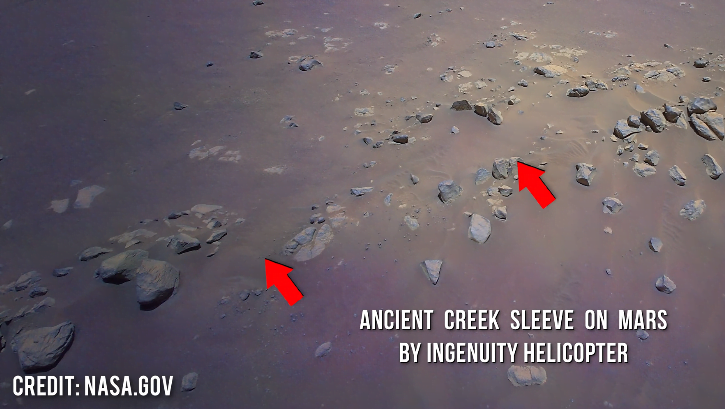 Ingenuity Mars Helicopter got first scientific results in 4K capturing ancient liquid creek sleeves