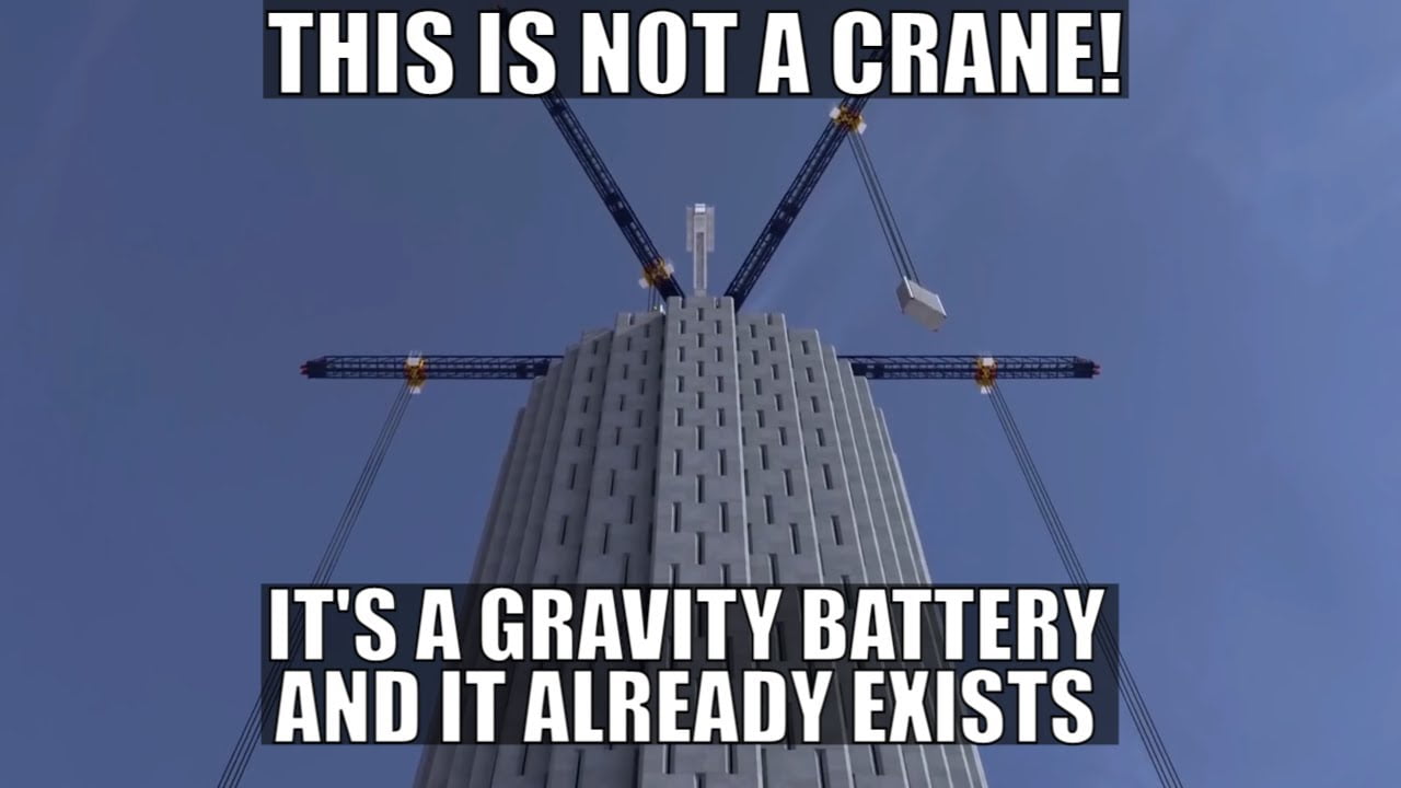 This Is Not a Crane Its an Insane New Gravity Battery