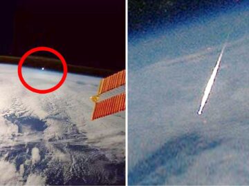NASA caught this on the international space station cameras.